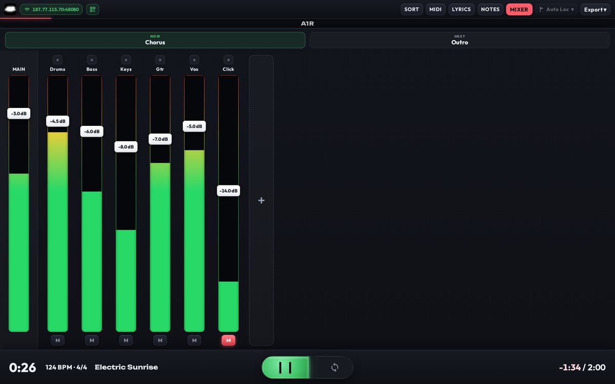 Live mixer